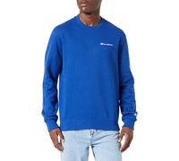 Champion American Classics Small Script Logo Crewneck Felpa, Uomo, Blu, XS