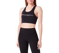 Champion Athletic C-Sport Quick Dry Two-Tone Logo Reggiseno Sportivo, Nero, XS Donna