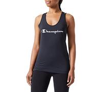Champion Athletic C-Tech Quick Dry Metallic Logo Canottiera, Nero, L Donna