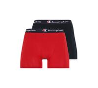 Champion Core X2, Boxer aderenti Uomo, Blu Marino & Rosso, XL