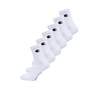 Champion Core 6PP Crew Calzini Sportivi, Unisex - Adulto, Bianco, 43-46 EU