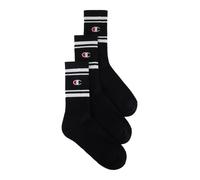 Champion Seasonal Socks 3PP C-Logo Crew Calzettoni, Nero, 43-46 Unisex-Adulto