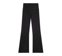 Champion Legging Vita Alta da Donna con Fondo Largo Flare Fit, 118359 (IT, Testo, XS, Regular, Regular, Nero)