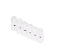 Champion Basics - Core 6PP Footie Calze, Bianco (WW001), 35-38 Unisex - Adulto