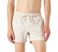 Champion Beachshorts Small Logo Costume a Pantaloncino, Tortora, L Uomo