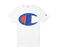 Champion - Bianca Large C Tee Reverse Weave - - Tops - Uomo - Bianco - L