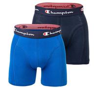 Champion Boxer Da Uomo, Confezione Da 2 - Cotone, Con Logo, Monocromatico