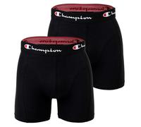 Champion Boxer Da Uomo, Confezione Da 2 - Cotone, Con Logo, Monocromatico