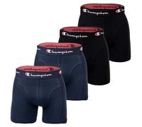 Champion Boxer Da Uomo, Confezione Da 4 - Cotone, Con Logo, Monocromatico