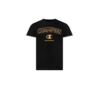 Champion Boy Crewneck T-Shirt with Graphic Logo Camicia, Nero (Kk001), XL Bambini e Ragazzi