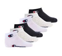 Champion Calzini Bambini, Confezione Da 6 - Quarter, Logo, Monocromatico