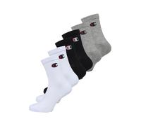 Champion Core 6PP Crew Calzini Sportivi, Unisex - Adulto, Multicolore (Grigio Melange Chiaro/Bianco/Nero), 35-38 EU