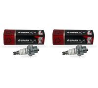 CHAMPION - Candela di accensione CAMPION CJ8 - Durevole e affidabile - Pezzo di ricambio di alta qualità - equivalente NGK BM6A, TASHIMA 2209861, NIPPONDENSO W20MUS (Confezione da 2)