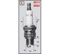 CHAMPION candela di accensione L86C OEO37