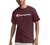 Champion, Classic Graphic T-Shirt, Soft And Comfortable T-Shirts for Men, Logo (Reg. Or Big & Tall), Opaco, Script Maroon, S Uomo