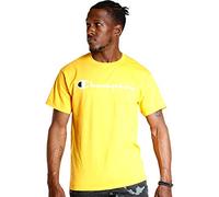 Champion Classic Jersey Script T-Shirt, Giallo (Team Gold), M Uomo
