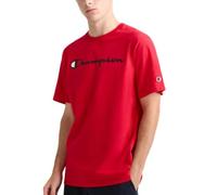 Champion Classic Jersey Script T-Shirt, Opaco, Rosso (Scarlet), XXL Uomo