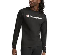 Champion, Classic Long Sleeve, Comfortable, Soft T-Shirt for Men (Reg. Or Big & Tall), Nero/Nero, XXL Uomo