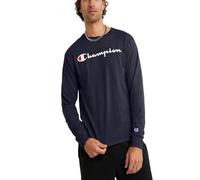 Champion Classic Graphic Long Sleeve Tee T-Shirt, Blu Navy, L Uomo