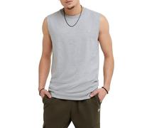 Champion Classic Muscle T-Shirt, Sleeveless, Standard Fit, Script & C Logo, Available in Regular And Big & Tall Camicia, Grigio Oxford, L Uomo