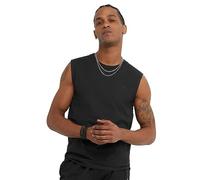 Champion T-Shirt, Sleeveless, Tank, Classic Muscle Tee Top for Men (Reg. Or Big & Tall) Camicia, Nero, XL Uomo