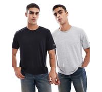Champion Authentic Athletic Apparel Maglietta grigio sfumato / nero, Taglia S