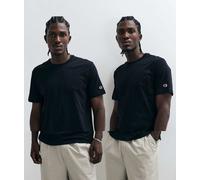 Champion - Core Heritage - Confezione da 2 T-shirt nere-Nero XL