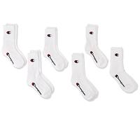 Champion, Core- Junior 6PP Crew, Calze, Unisex - Bambini e ragazzi, Bianco, 27-30 EU