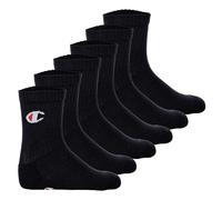 Champion, Core- Junior 6PP Crew, Calze, Unisex - Bambini e ragazzi, Nero, 31-34 EU