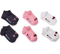 Champion, Core- Junior 6PP Sneaker, Calze, Unisex - Bambini e ragazzi, Multicolore (Fuchsia/Bianco/Marino), 27-30 EU