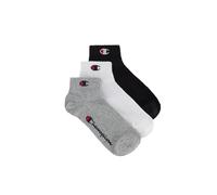 Champion Core Socks 3PP Quarter, Grigio (Melange Chiaro), 43-46 EU (9-10.5 UK) Unisex - Adulto -FW23