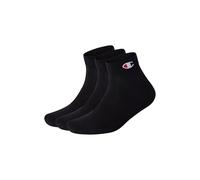Champion Core Socks 3PP Quarter Calzini, Nero, 35-38 (Pacco da 3) Unisex-Adulto
