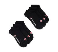 Champion Core Socks 6pp Short Crew Calzini, Nero, 9-10.5 Unisex-Adulto