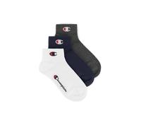 Champion Core Socks Junior 3pp Quarter Calzettoni, Blu (Marino), 27-30 Unisex-Bambini e Ragazzi