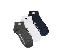 Champion Core Socks Junior 3PP Quarter Calzettoni, Blu (Marino), 31-34 (Pacco da 3) Unisex-Bambini e Ragazzi