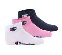 Champion Core Socks Junior 3PP Quarter Calzettoni, Rosa (Fucsia), 31-34 Unisex-Bambini e Ragazzi