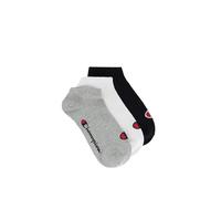 Champion Core Socks Junior 3PP Sneaker, Grigio (Melange Chiaro), 31-34 EU (12-2 Kids UK) Unisex - Bambini e ragazzi -FW23