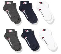 Champion Core Socks Junior 6PP Quarter, Blu (Marino), 27-30 EU (9-11.5 Kids UK) Unisex - Bambini e ragazzi -FW23