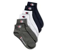 Champion Core Socks Junior 6PP Quarter, Blu (Marino), 27-30 EU (9-11.5 Kids UK) Unisex - Bambini e ragazzi -FW23