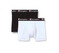 Champion Core X2, Boxer Aderenti Uomo, Bianco/Nero, S