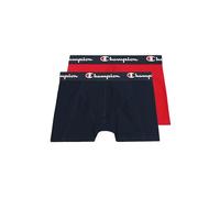 Champion Core x2 Boxer Aderenti, Uomo, Blu (Marino)/Rosso, M