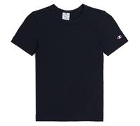 Champion Legacy Icons Tonal Logo W-Soft Cotton 1x1 Rib S/S Crewneck T-Shirt, Nero, M Donna