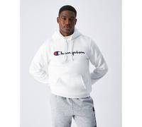 Champion Felpa Big Logo da Uomo L Bianco