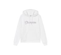 Champion Felpa con Cappuccio da Donna Legacy, Bianco, S