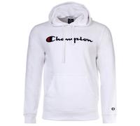 Champion Felpa con Cappuccio da Uomo - Cappuccio, Pullover, Logo, Bianco e Nero