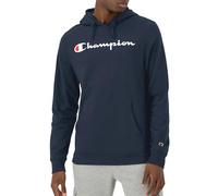 Champion Felpa con Cappuccio da Uomo, Peso Medio, Maglietta con Cappuccio, Morbida e Confortevole, da Uomo, Script della Marina, X-Large