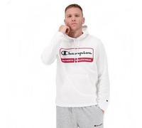 Champion Felpa con cappuccio e logo Bianca da Uomo M