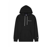 Champion Felpa Con Cappuccio Logo Piccolo Nero Bianco Donna S