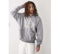 Champion - Felpa con cappuccio nero slavato con grafica 2XL