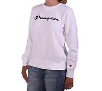 Champion Felpa da Donna Girocollo Garzata Bianca Taglia M cod 112585-WW001